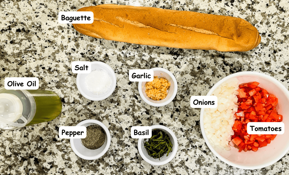 Bruschetta Ingredients