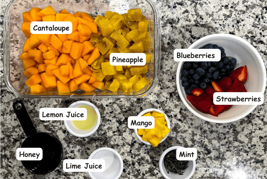 Fruit salad ingredients