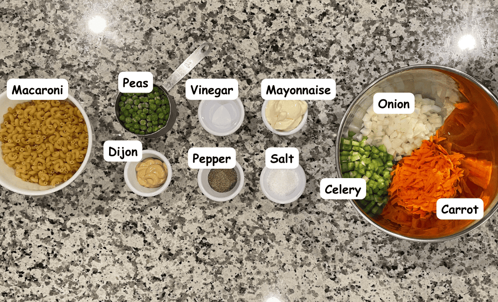 Macaroni Salad Ingredients